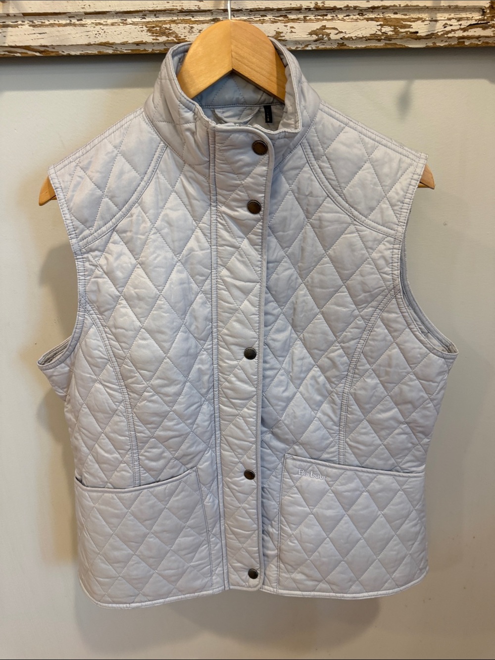 Barbour Summer Liddesdale Gilet Quilted Vest Size 12